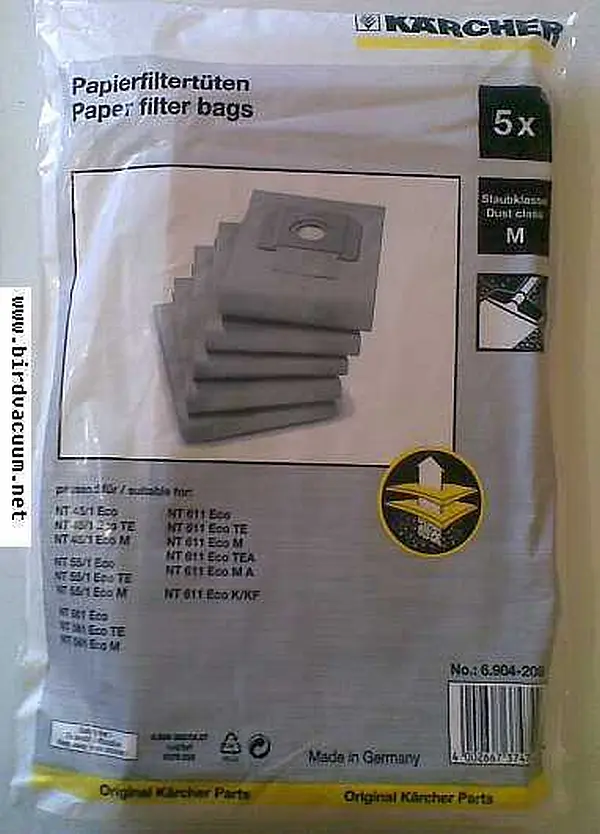 KARCHER Vacuum Bags (image for) KARCHER Vacuum Bags
