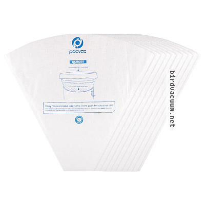 Pacvac Disposable SMS dust bag 5L (10pk) (image for) Pacvac Disposable SMS dust bag 5L (10pk)